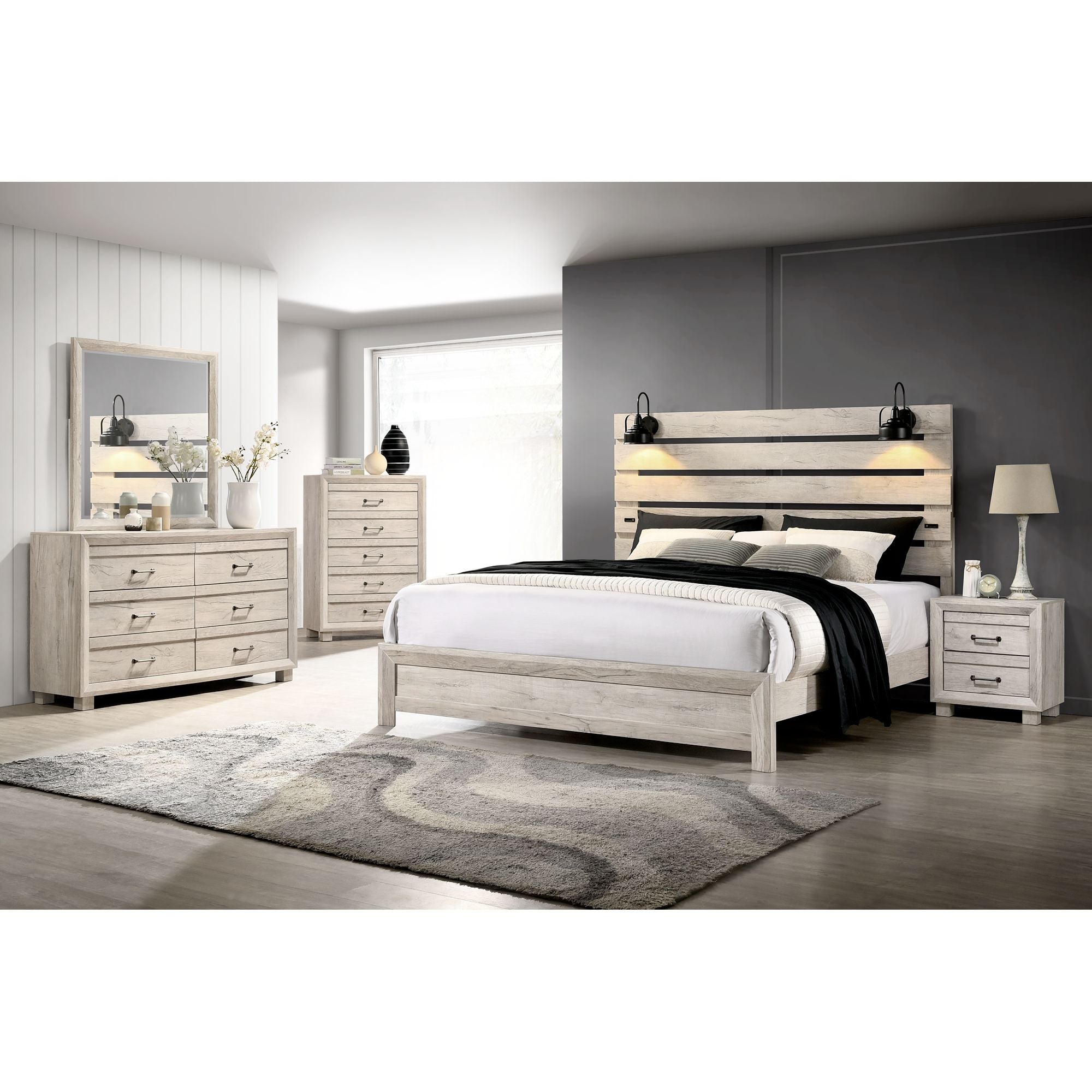 Fort Worth 5-Drawer Chest in White (Sturdy Act)