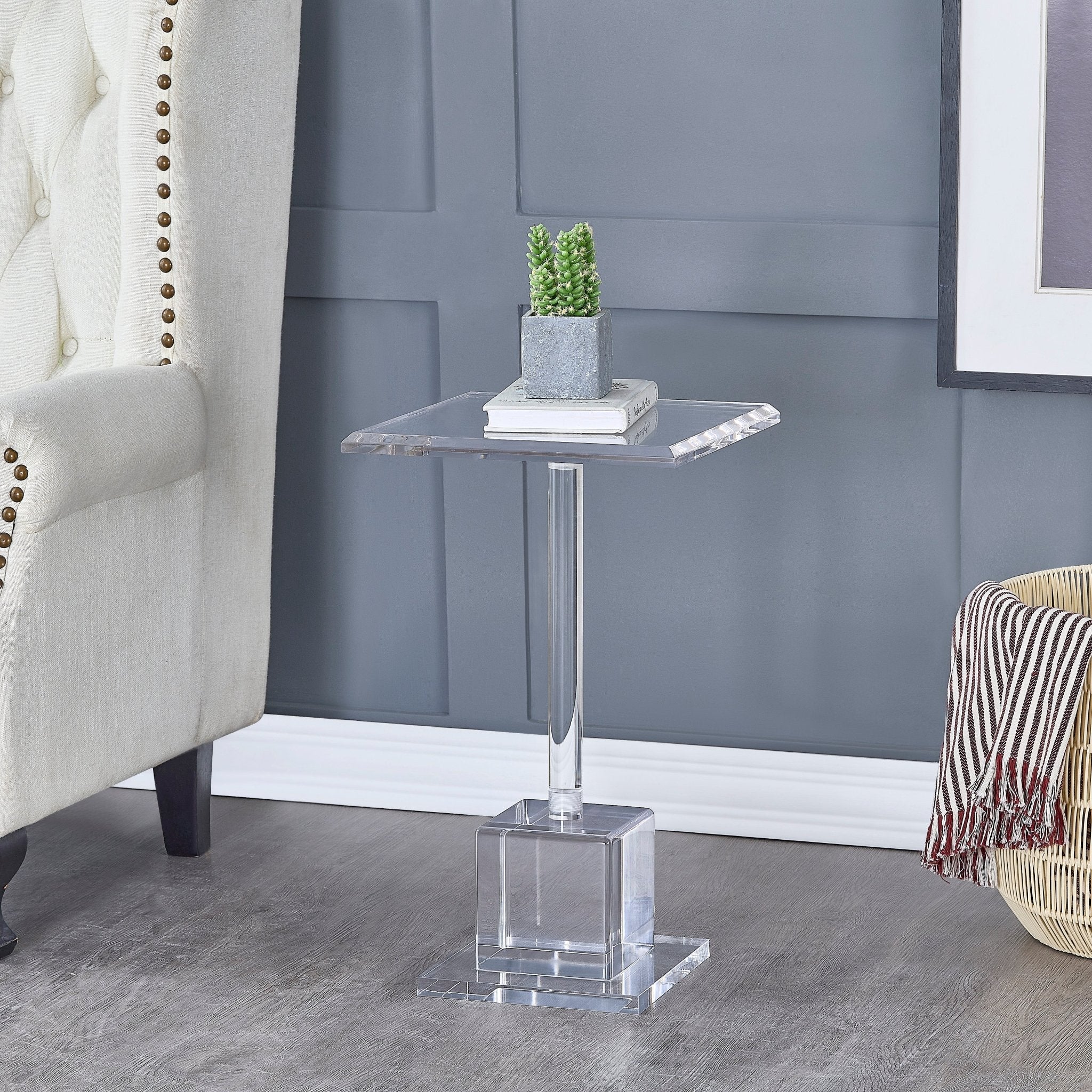 Gayna Acrylic End Table