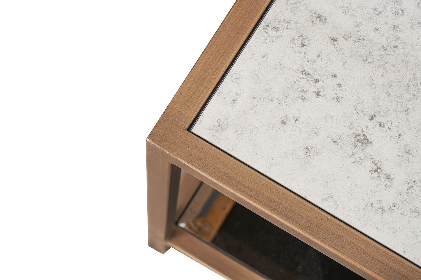 Glass Elegance Gold Coffe table