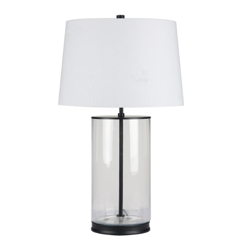 Glass table lamp