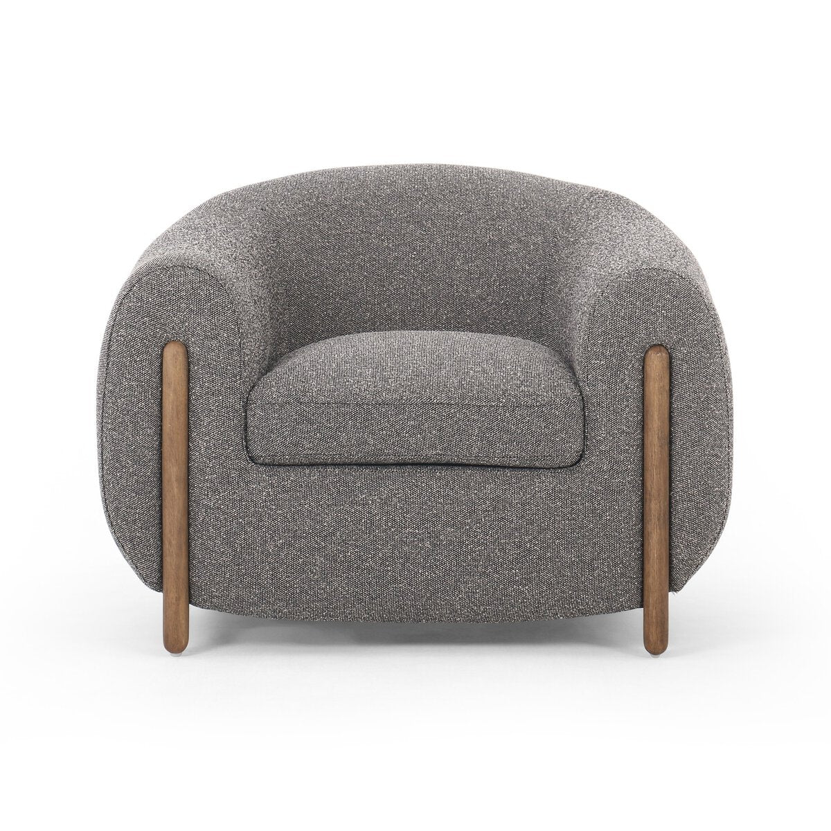 Grace Grey Boucle Arm Chair (96cm)
