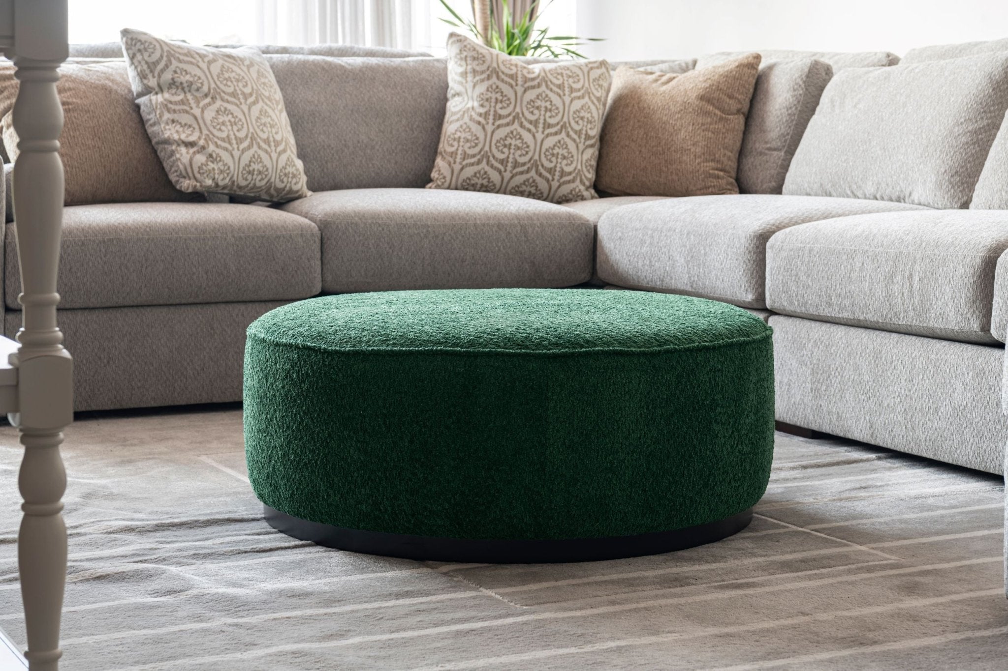 Linen Ottoman W91xH36cm