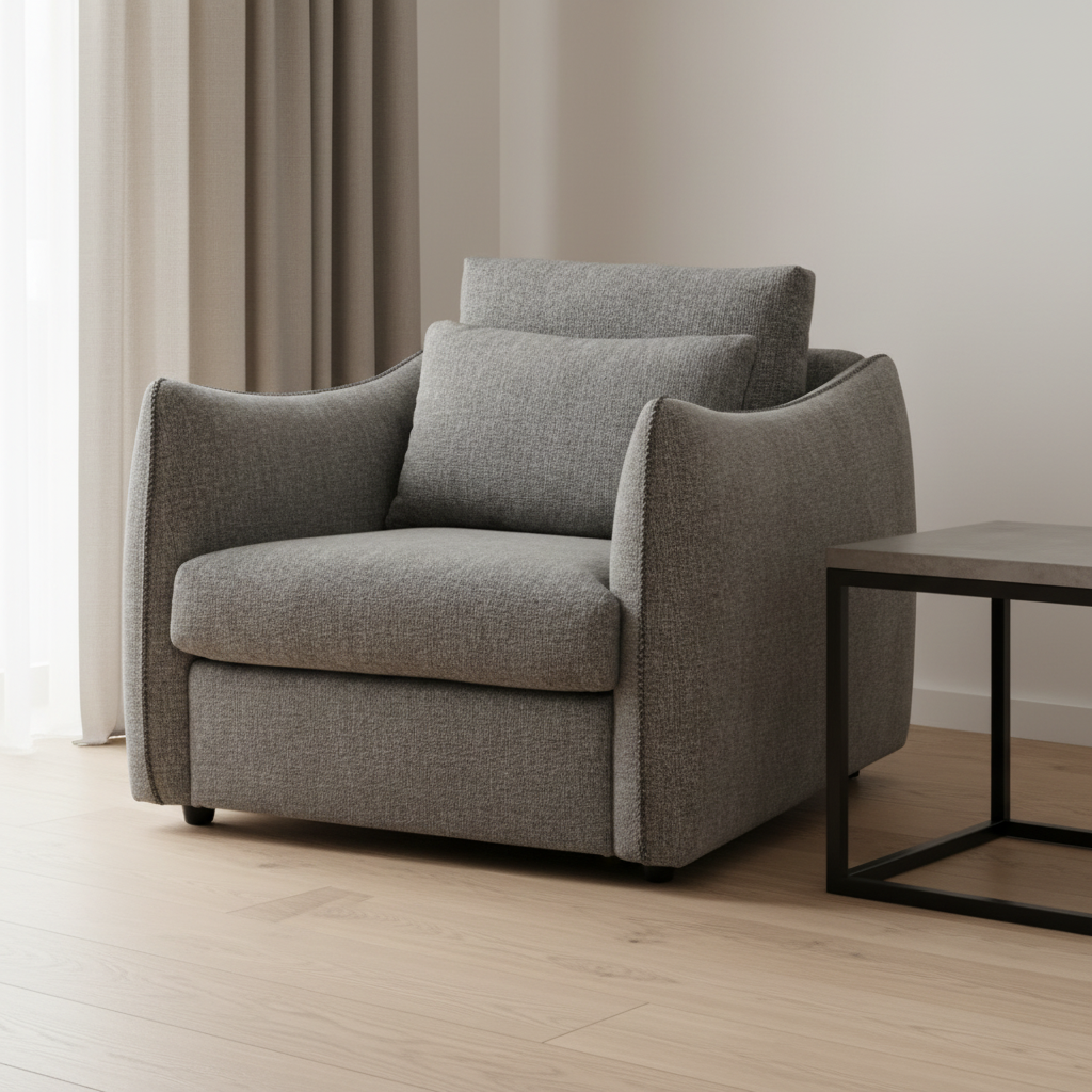Grey Block Chair