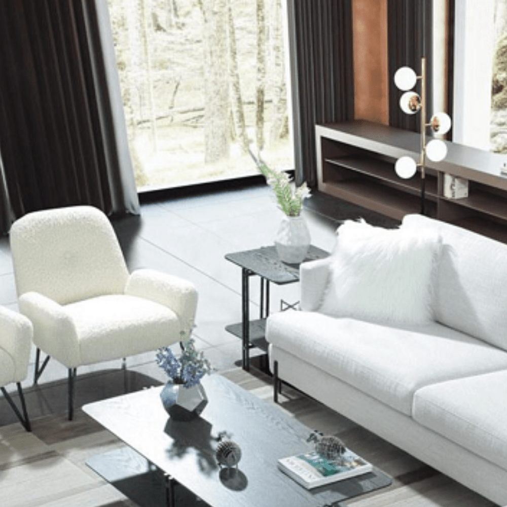 Greyish End Table