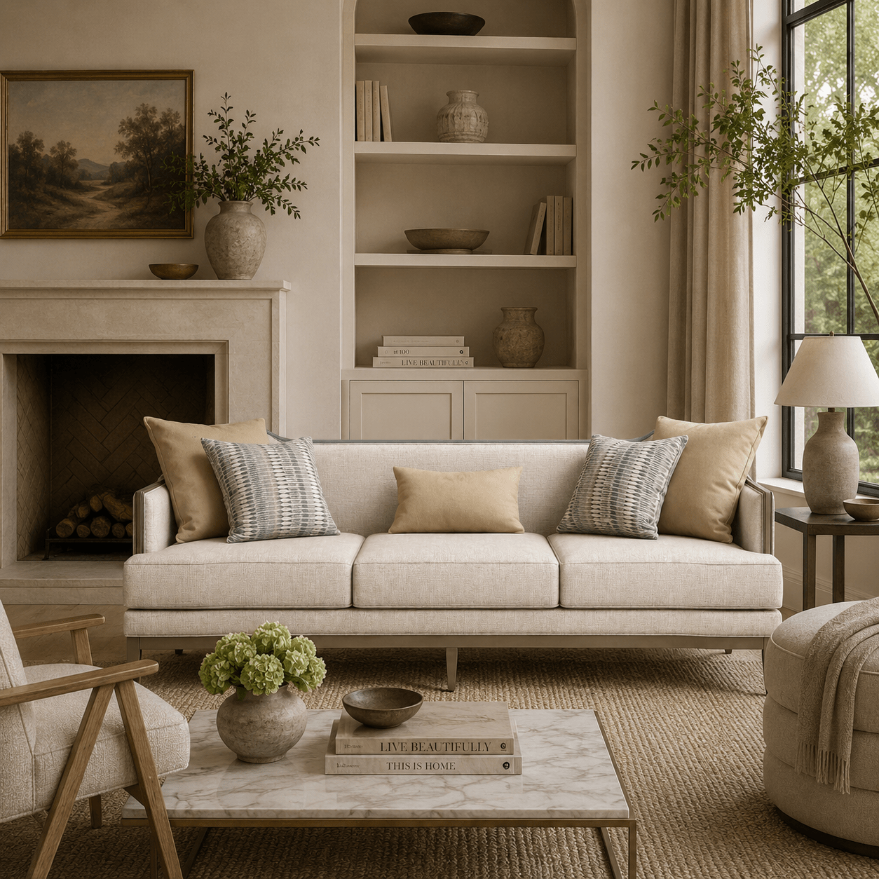 Heritage Beige XL Sofa