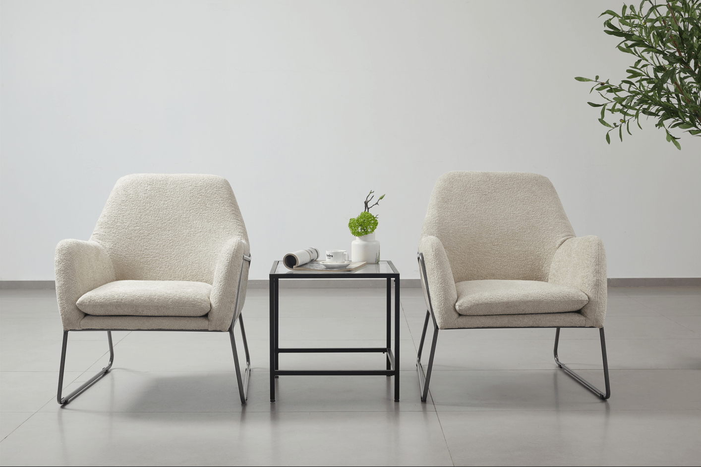 Iscaro Biege Arm Chair
