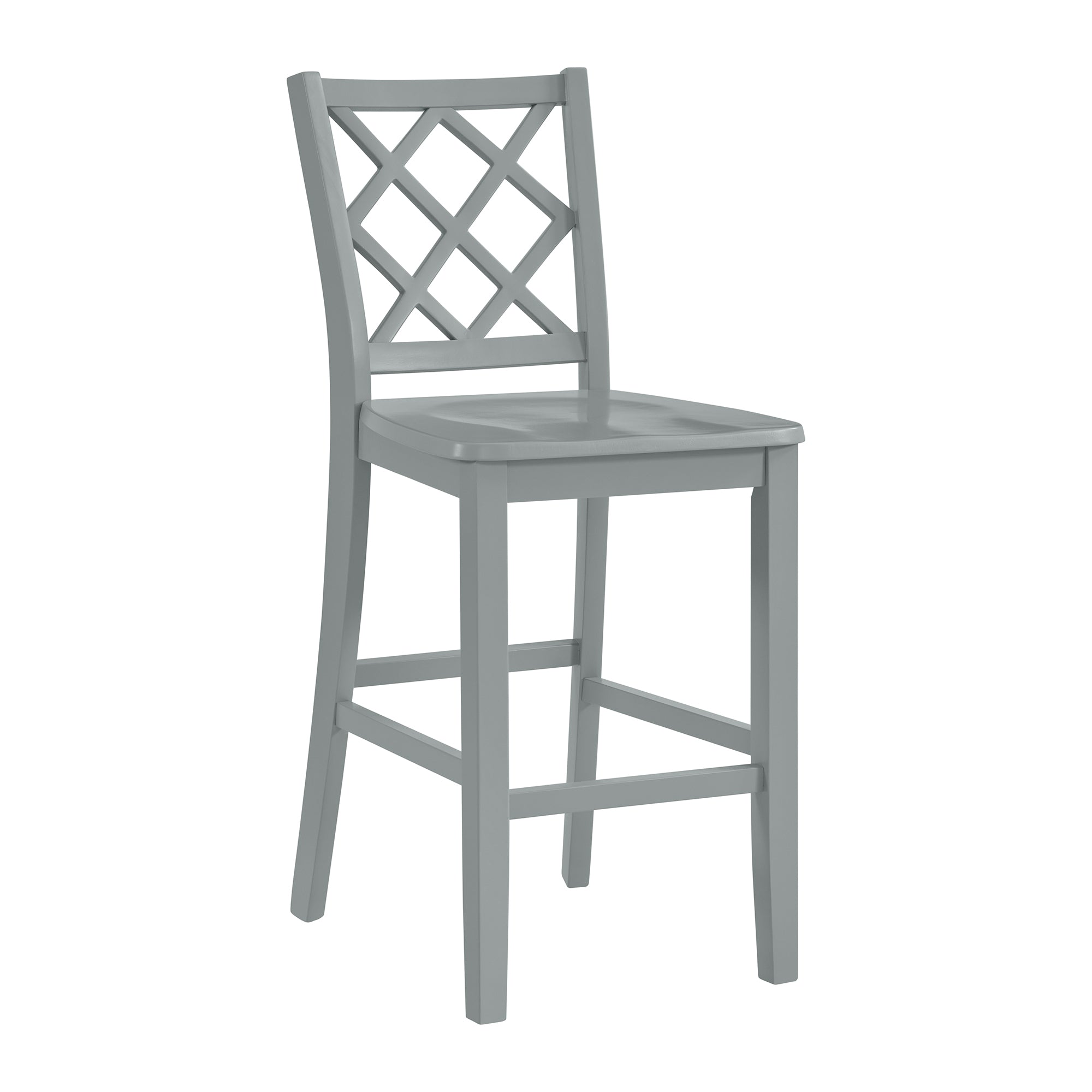 Kona Lattice Back Counter Side Chair in Grey (2 Per Carton)
