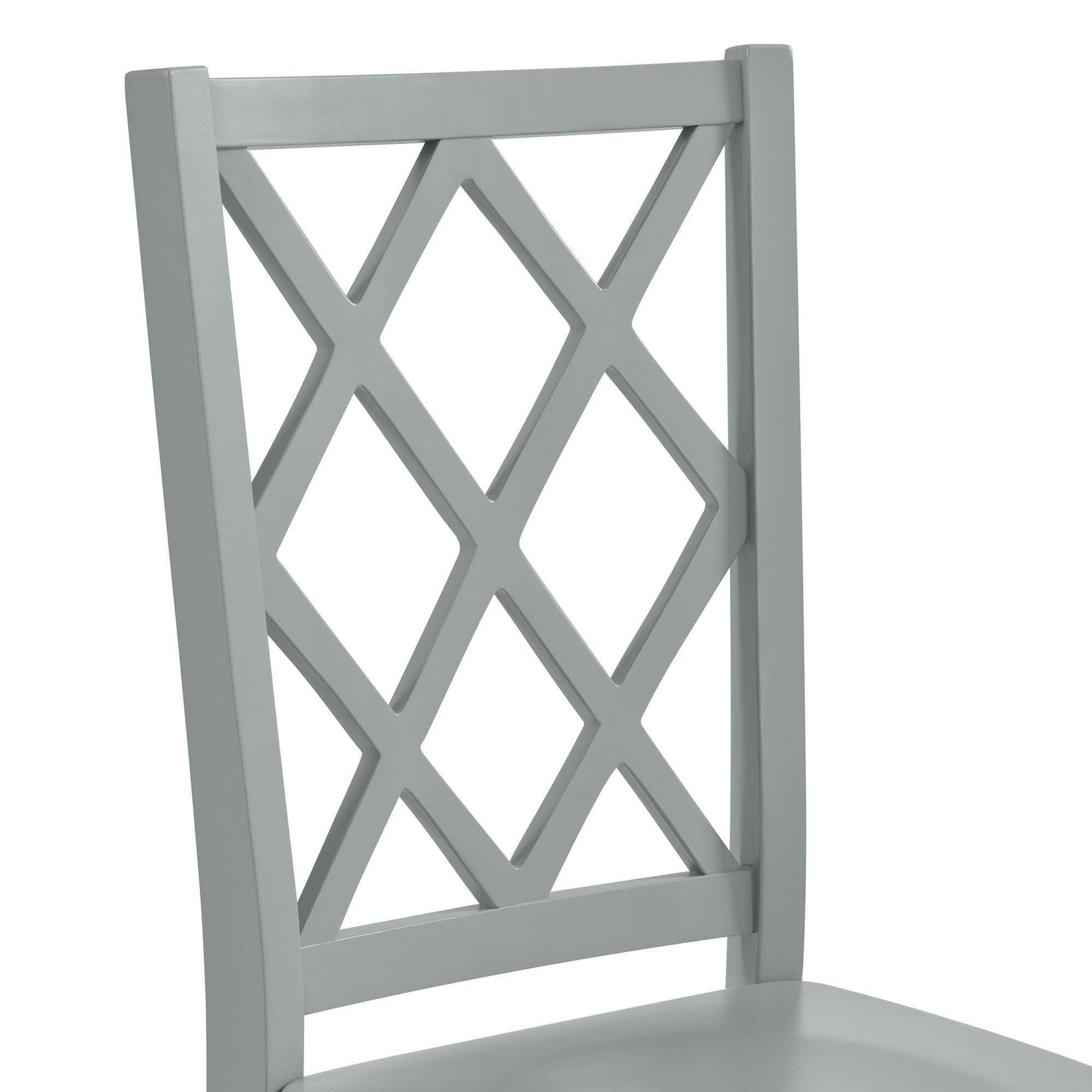 Kona Lattice Back Counter Side Chair in Grey (2 Per Carton)
