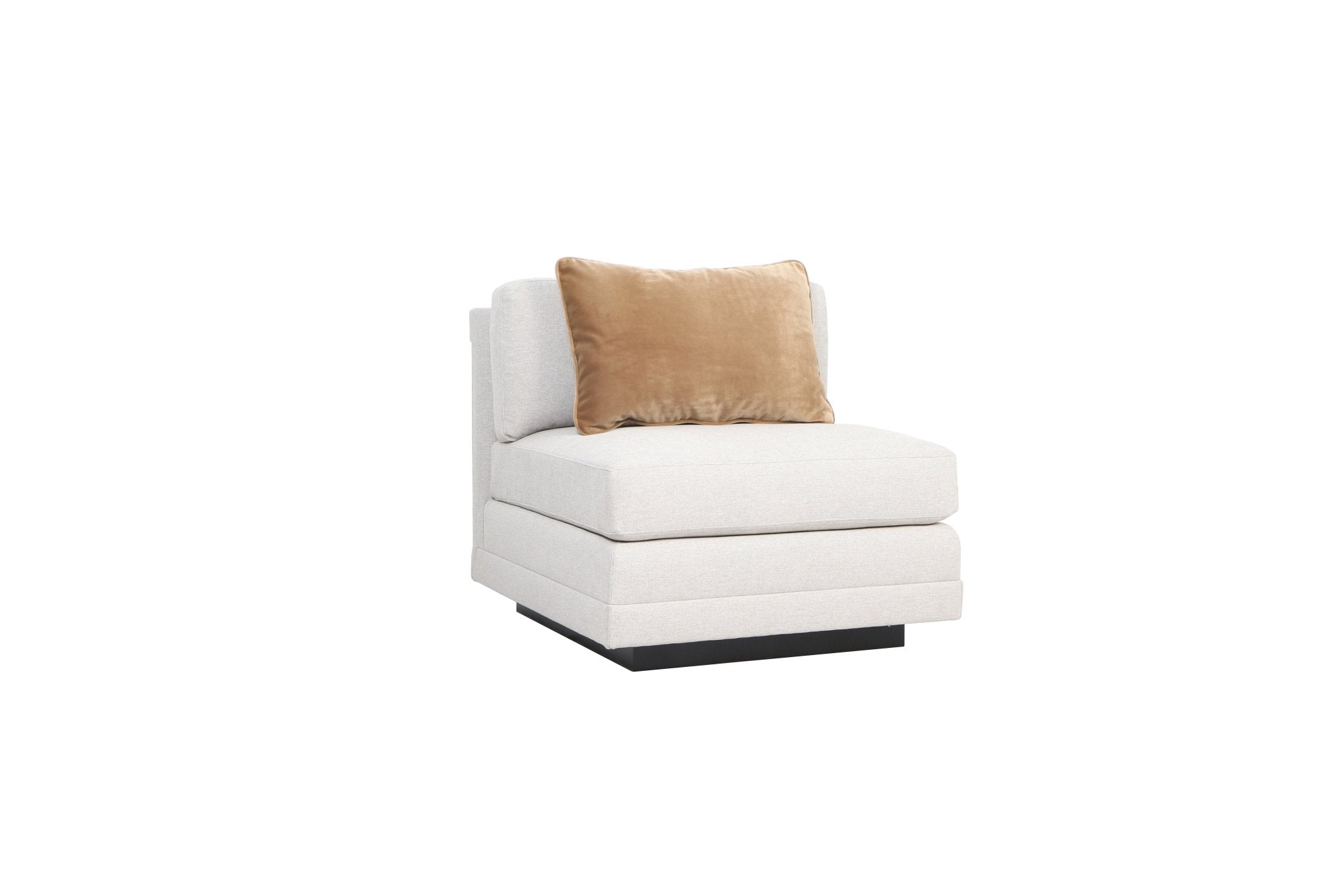 Layal Chic Gold Armless Chair