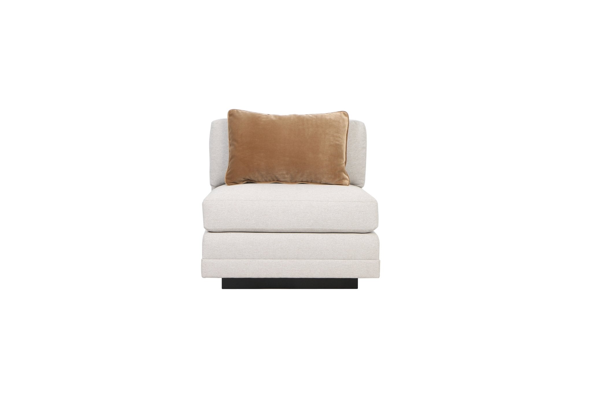 Layal Chic Gold Armless Chair