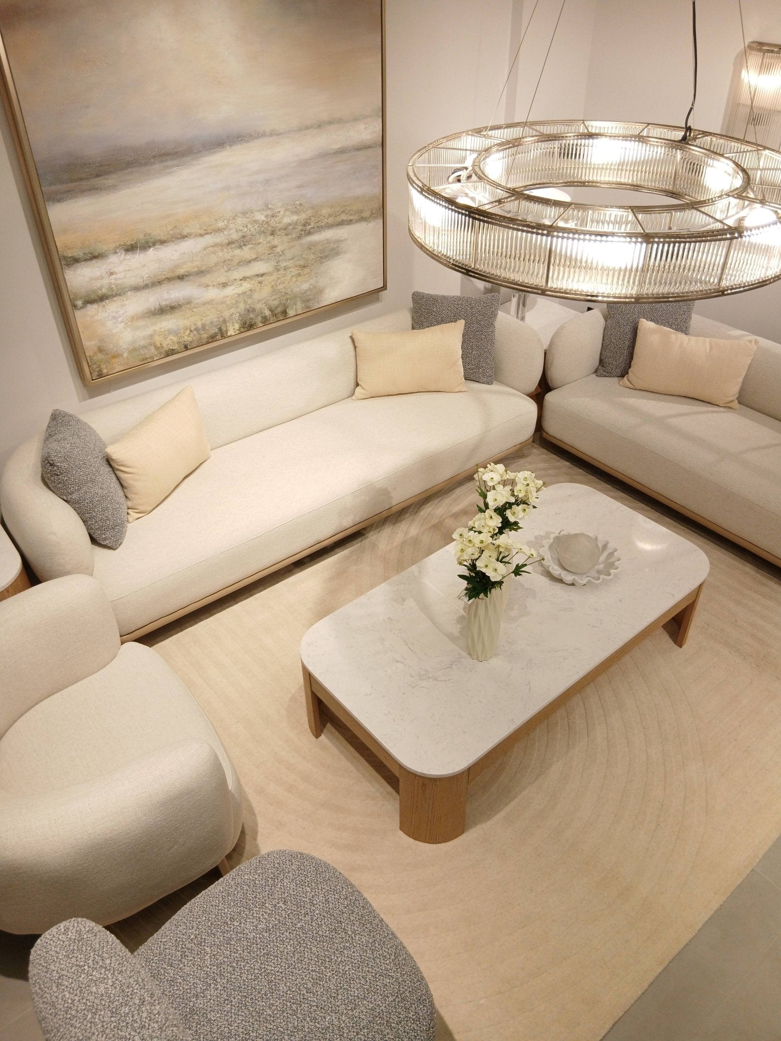 Leaner Beige XXL Sofa