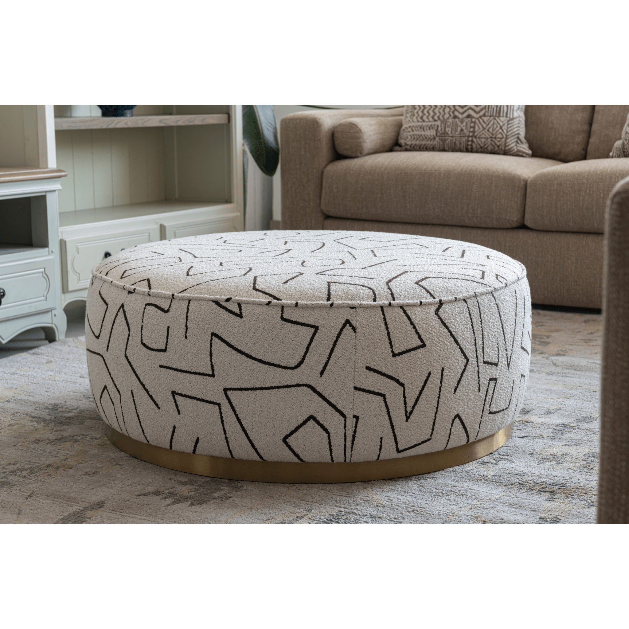 Linen Ottoman W91xH36cm