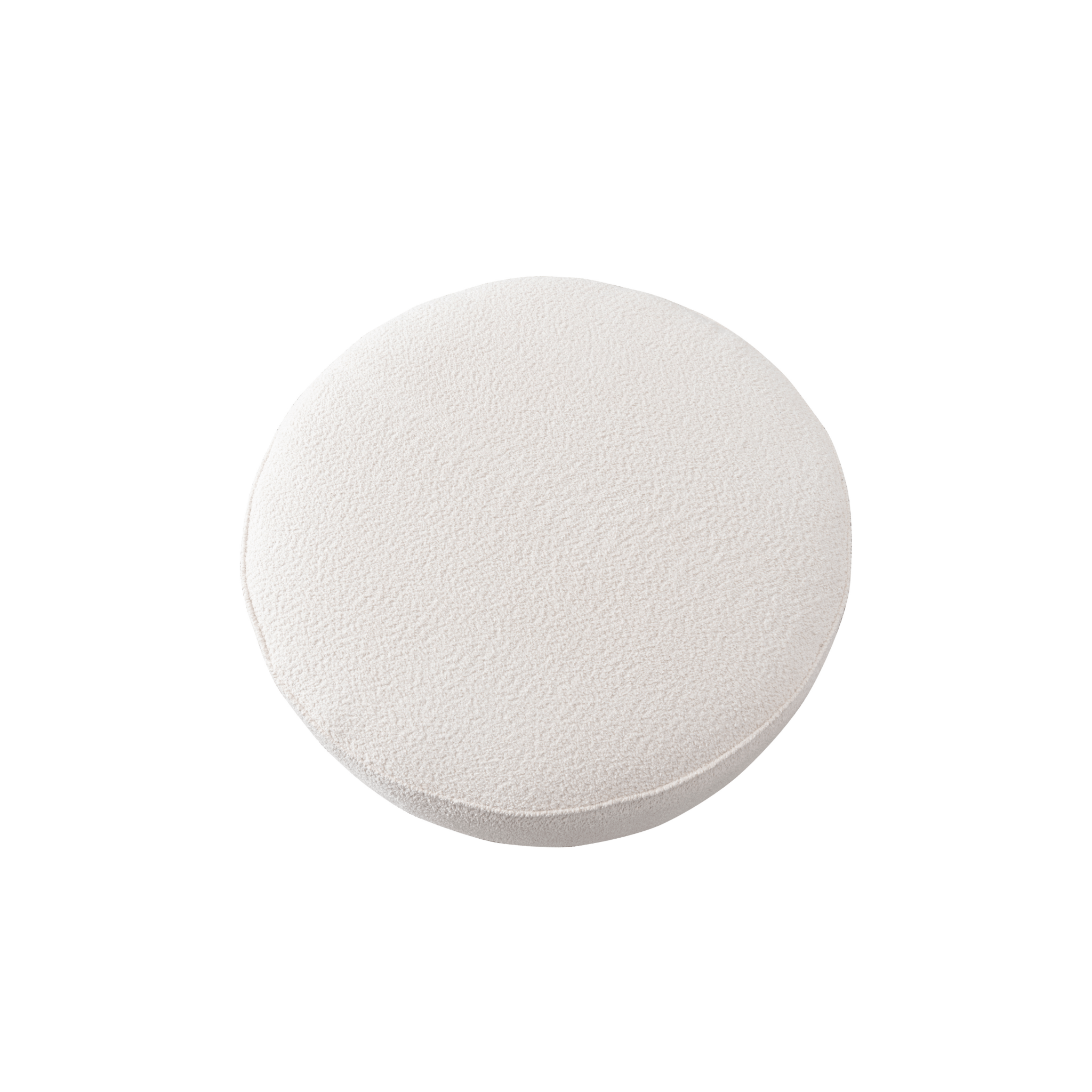 Tan Boucle Ottoman W91xH36cm