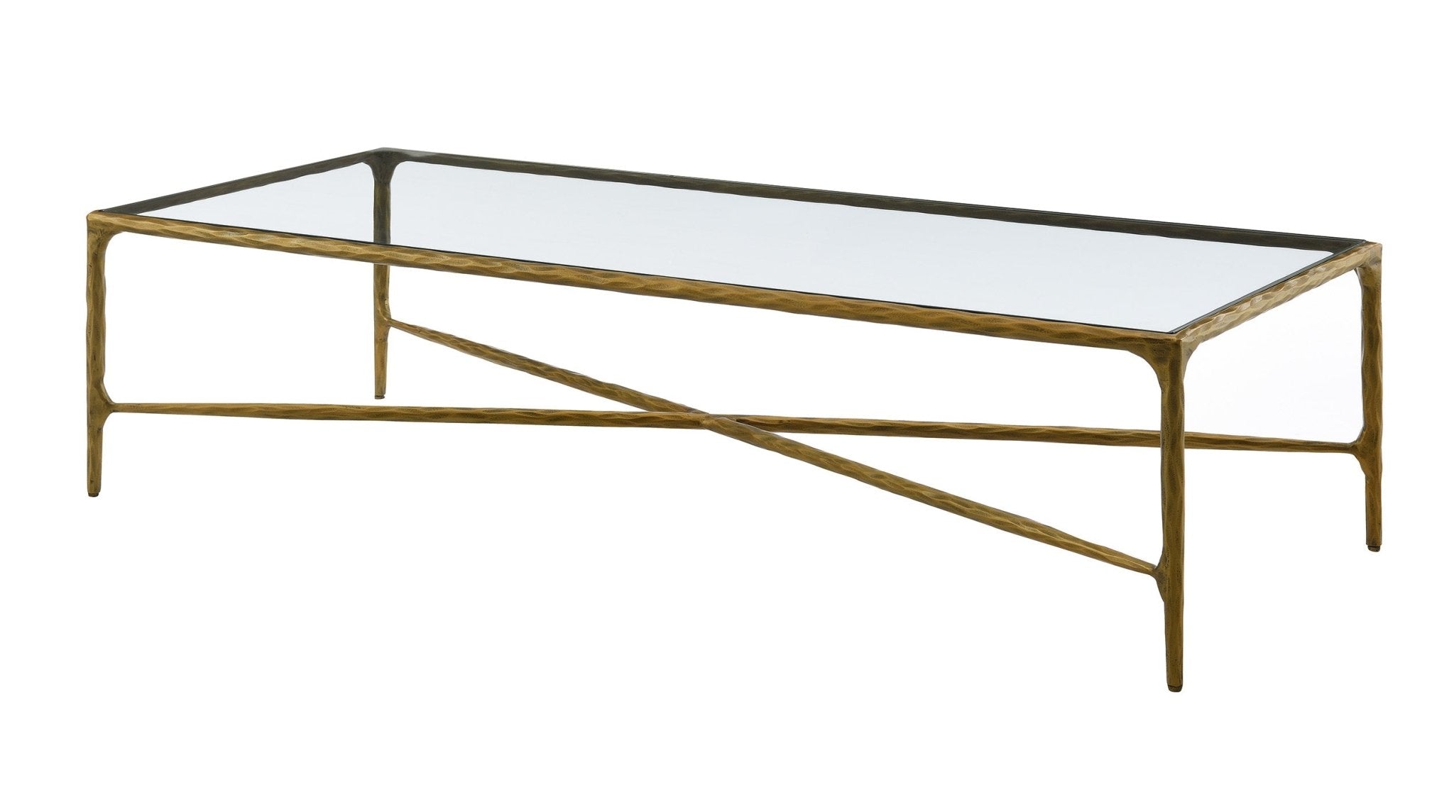 Square Silver Coffee Table with Marble Top