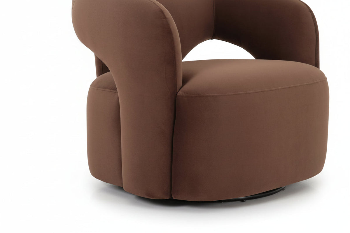 Mazie Brown Swivel Chair