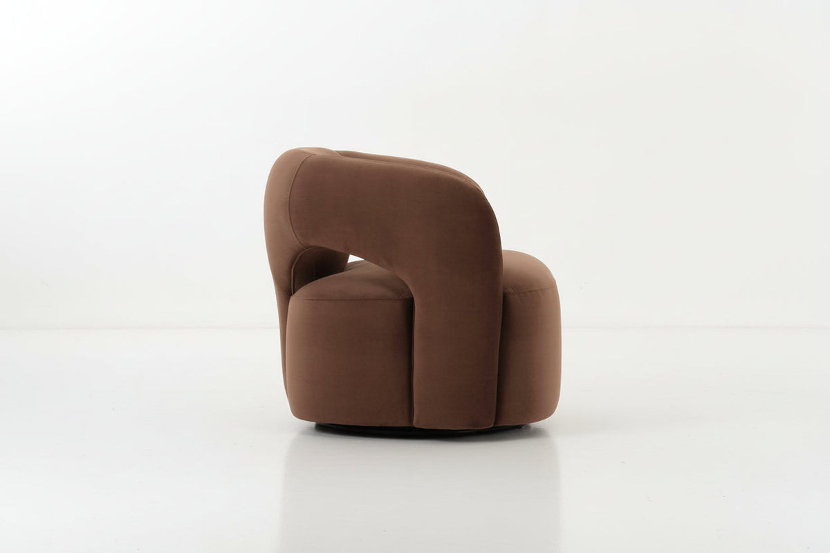 Mazie Brown Swivel Chair