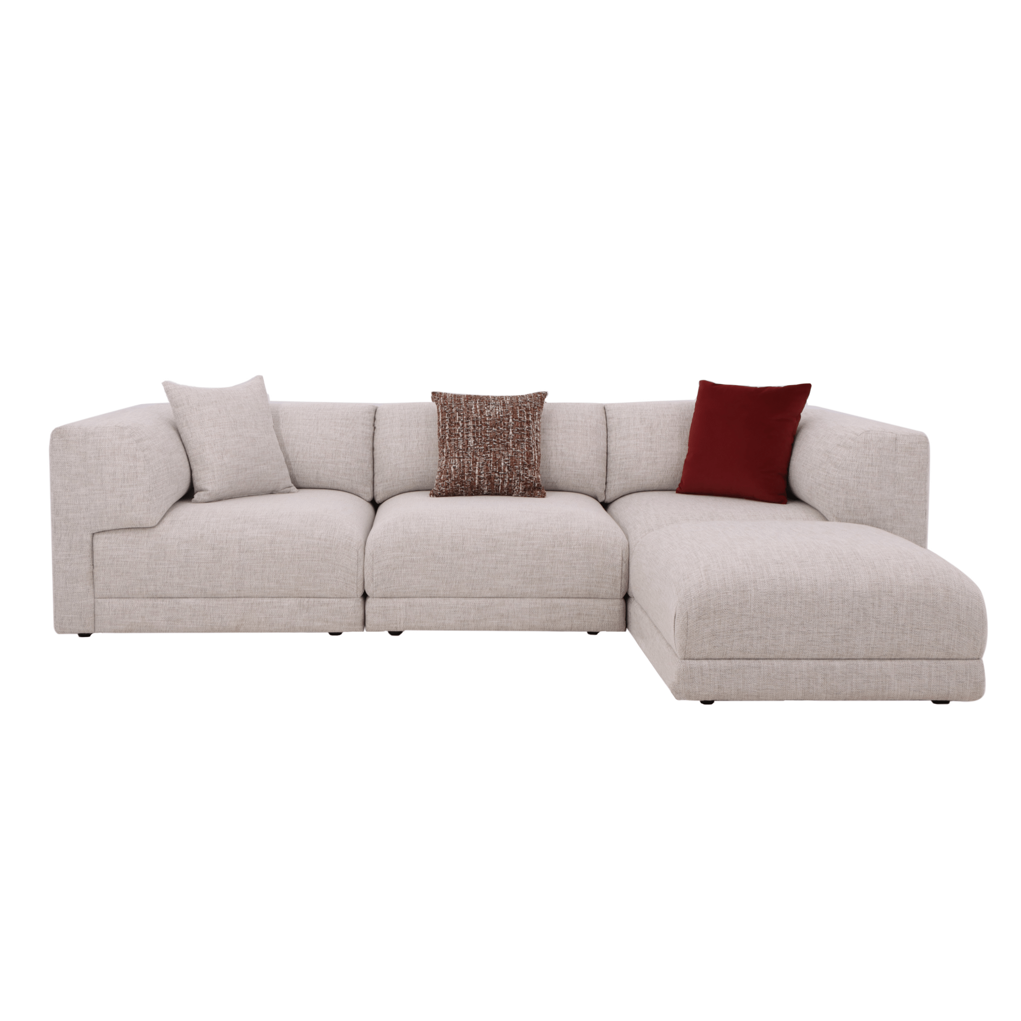 Meryl Beige Sectional Armless (94cm)