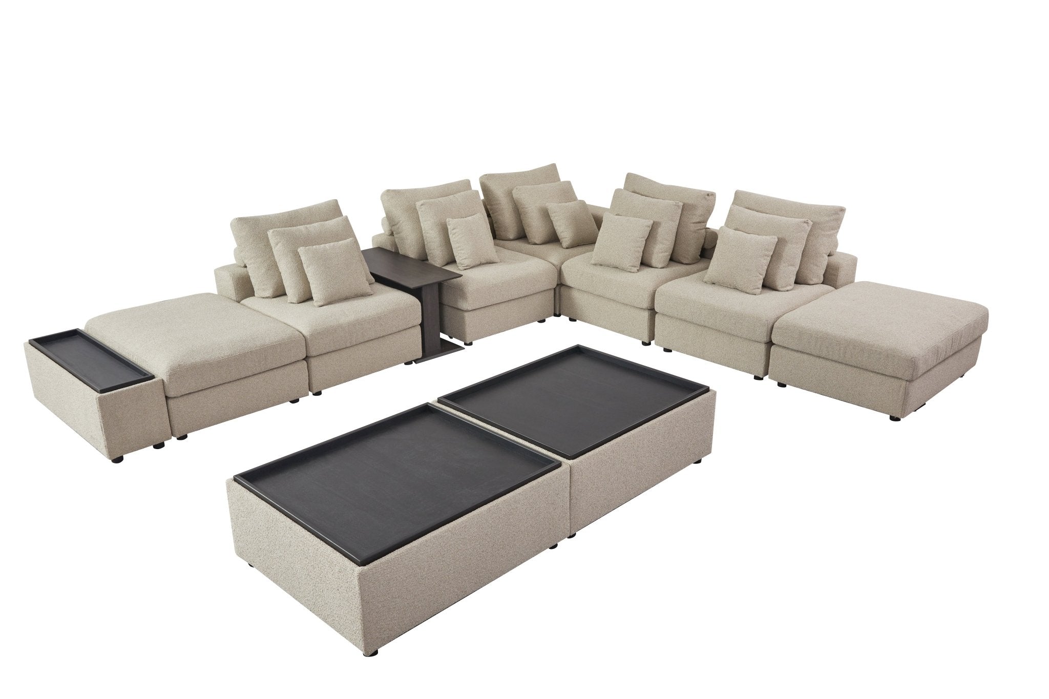 Mirae Hazel Brown Sectional