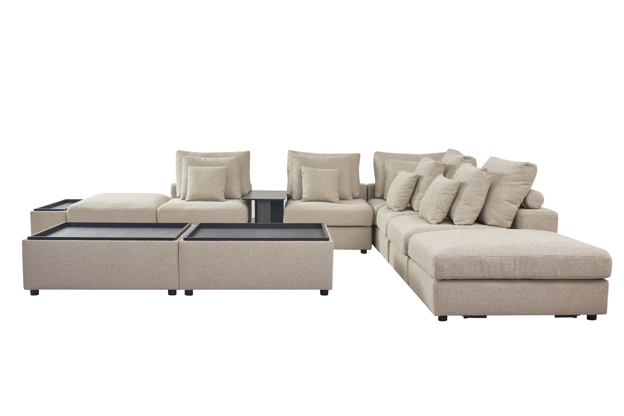 Mirae Hazel Brown Sectional
