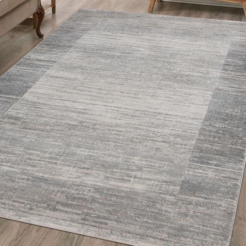 Modern square gray Rug