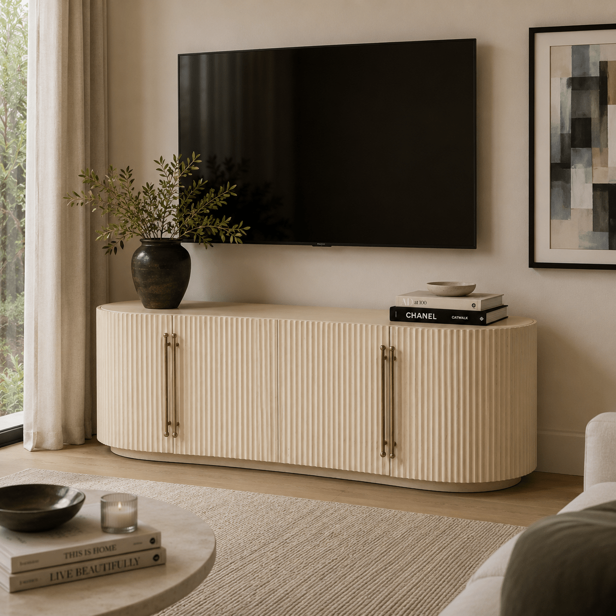 Monolith Mango wood TV Unit