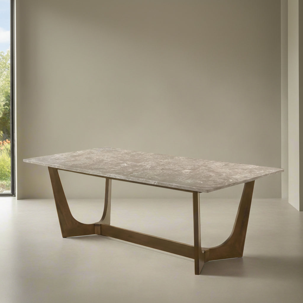 Morgans Beige Marble Dining Table 8