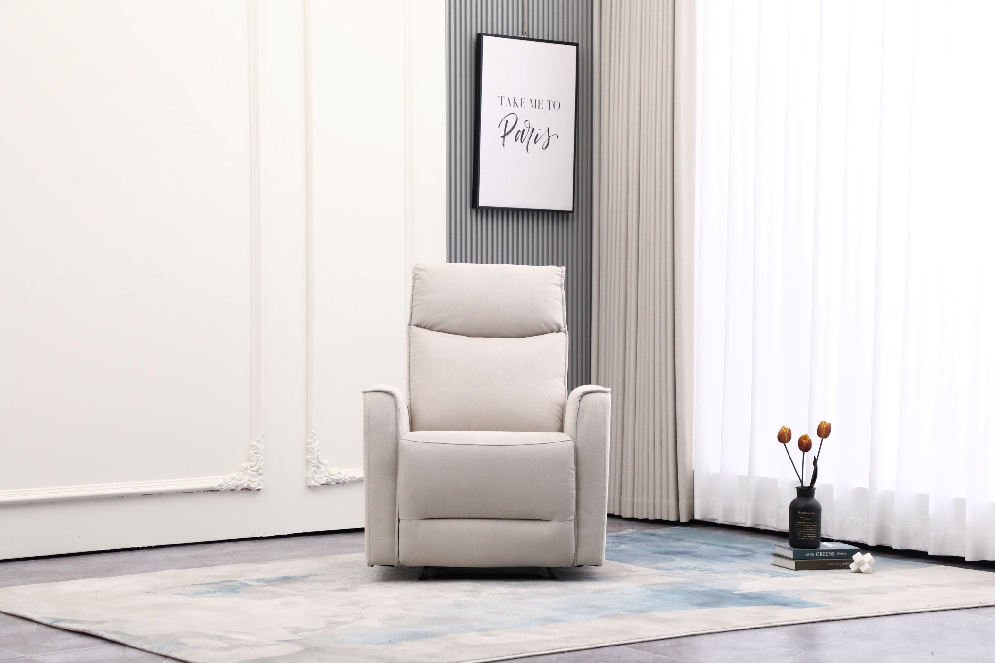 Nairobi Beige Manual Recliner