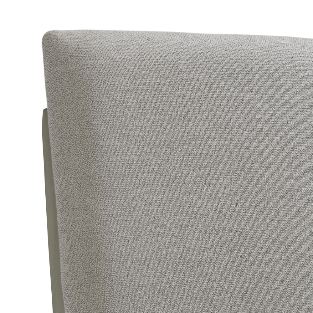 Nashville Grey Dining Table Fabric Ladder Back Side Chair