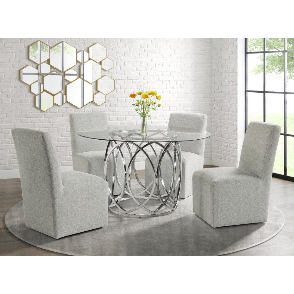 Nero Dining Side Chair (2 per carton) W/Grey Fabric