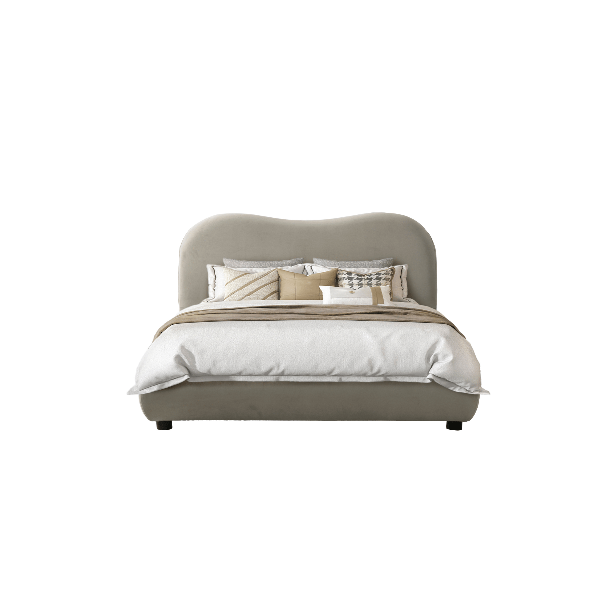 Newcastle Brown Upholstered Bed