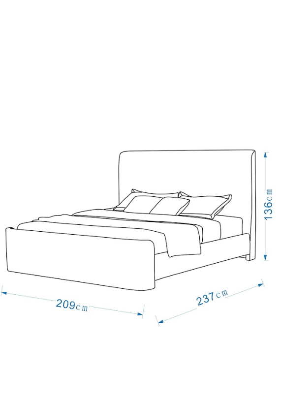 Novella Bed مقاس US KING SIZE