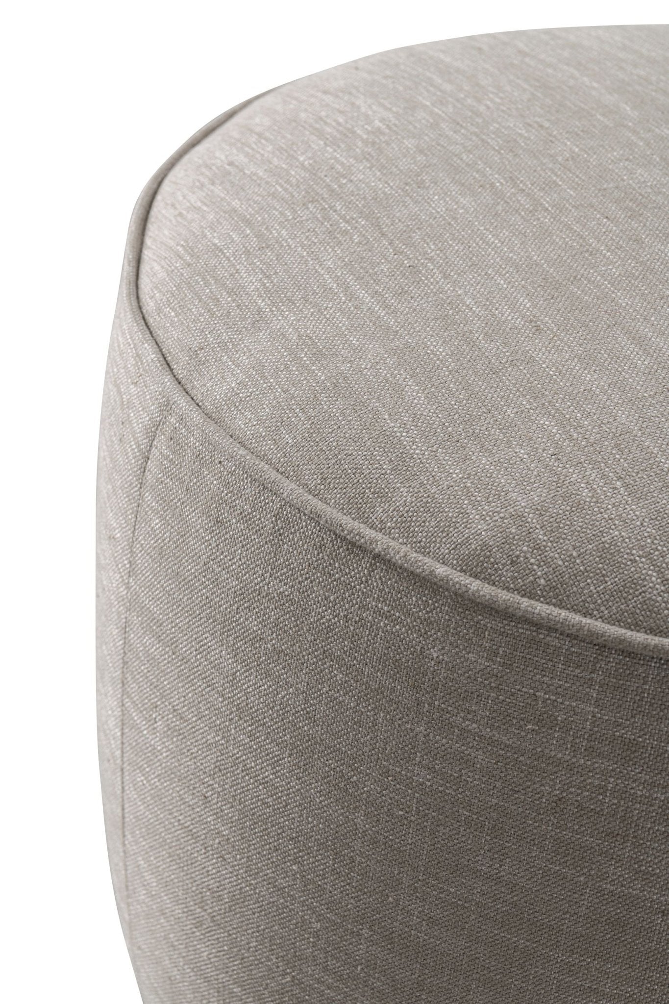 Beige Boucle Ottoman W55.5xH44cm