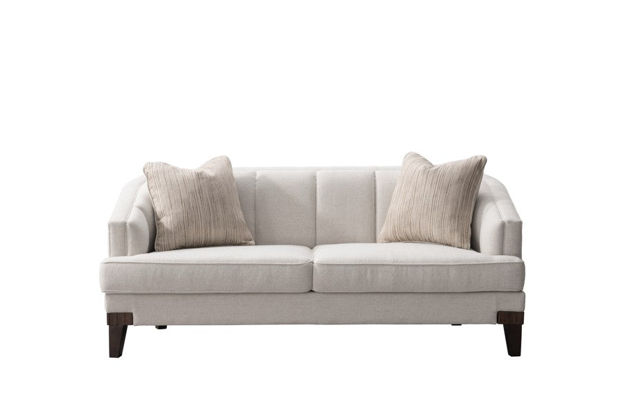 Opaline White Velevt loveseat
