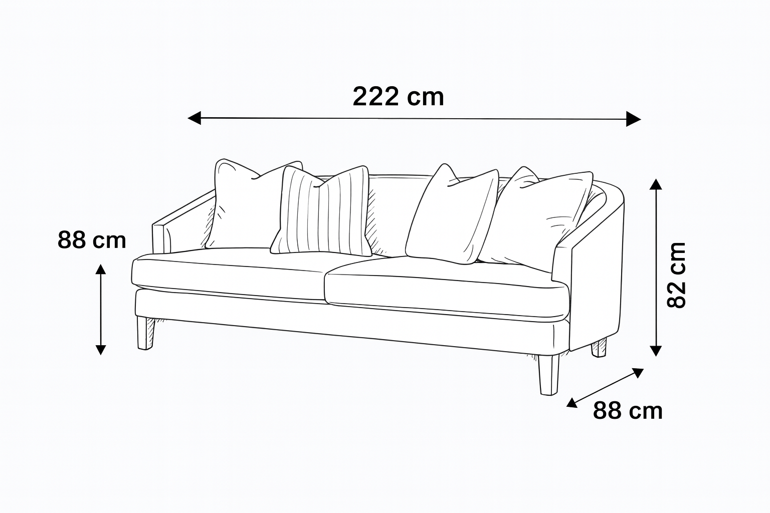 Opaline White Velevt sofa