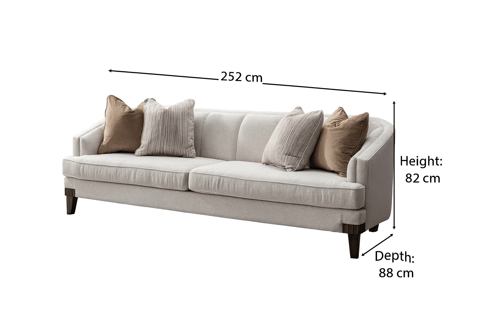 Opaline white Velevt XL sofa