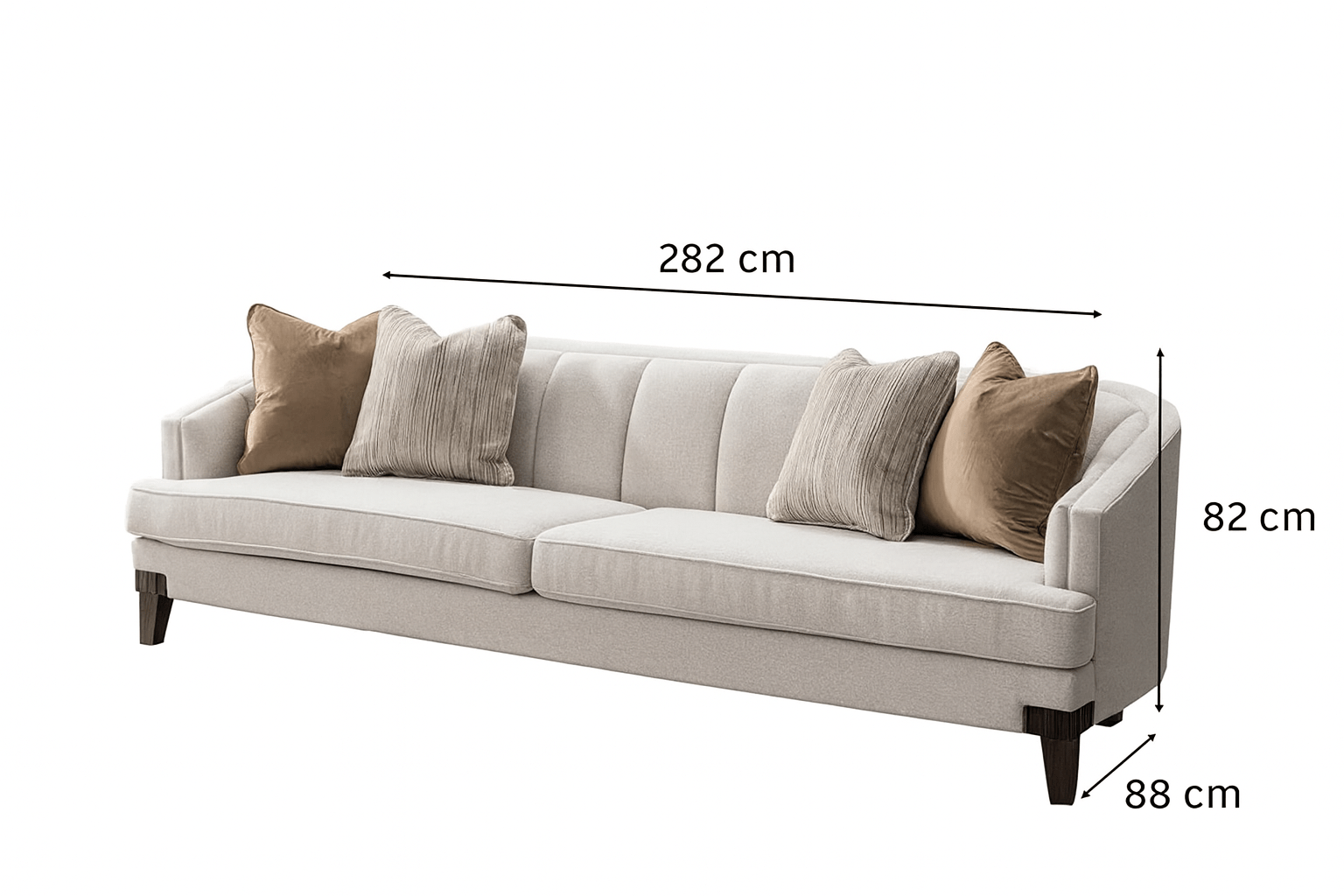 Opaline White Velevt XXL sofa