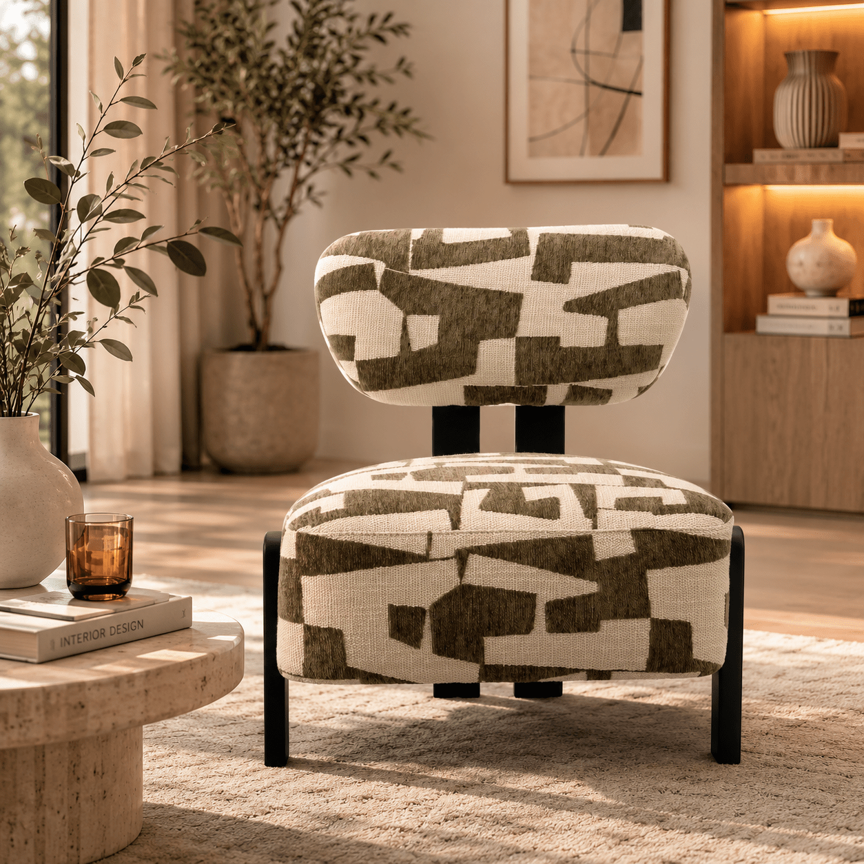 Orb Green Accent Chair