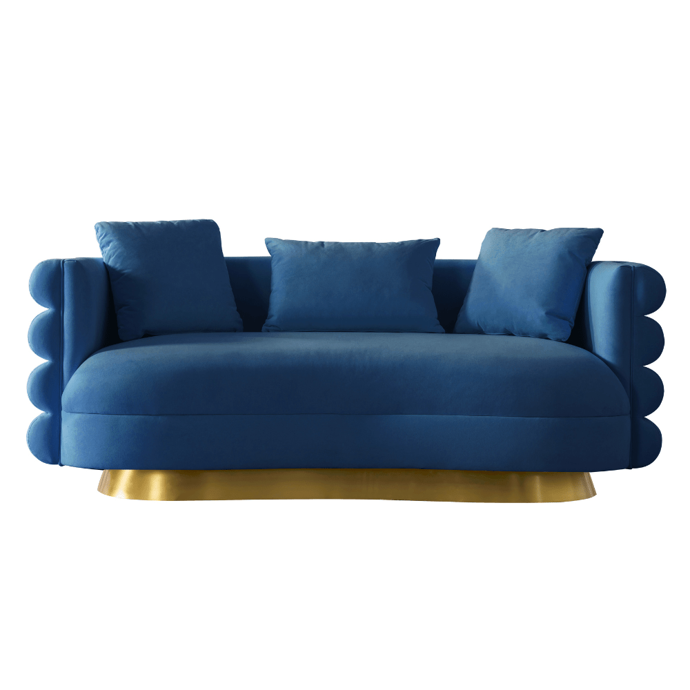 Oro Blue Living Room Set