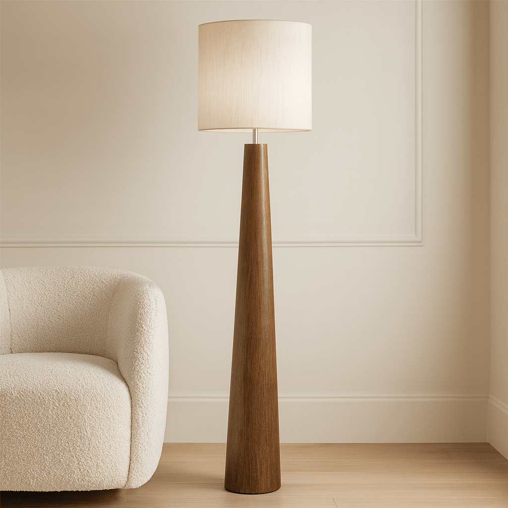 PARIS Dark Wooden Floor Lamp