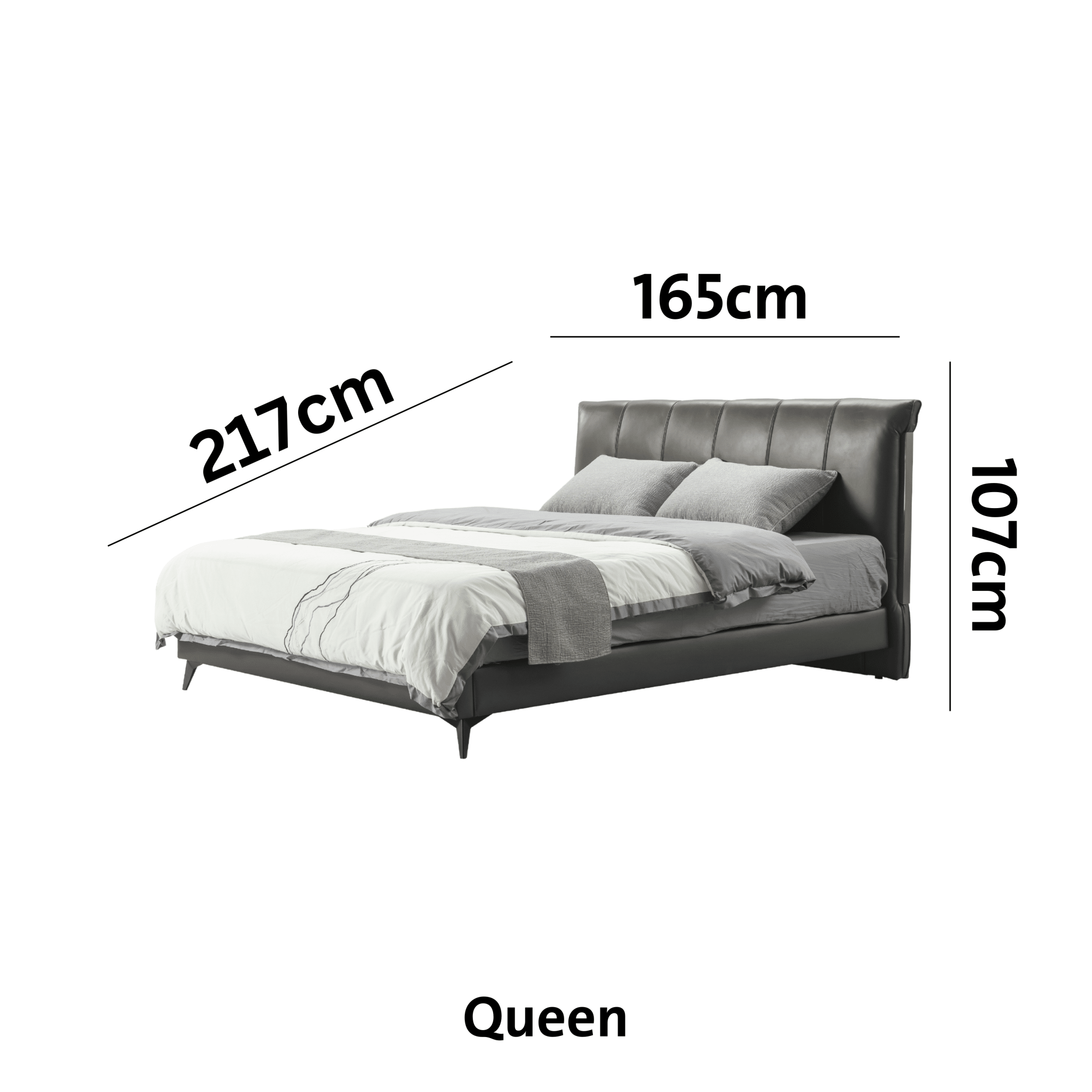 Starlit Sleeper Grey King Bed x W196