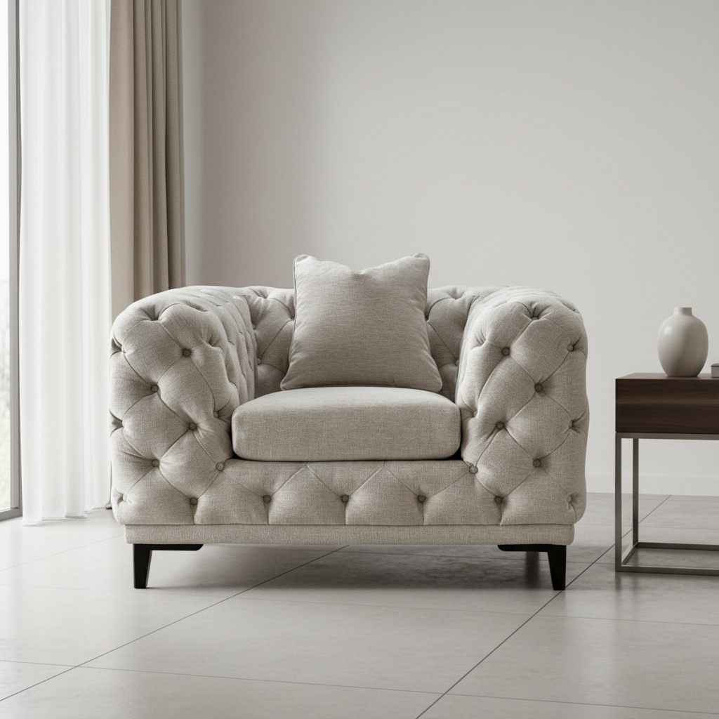 Plain Tuft Chair