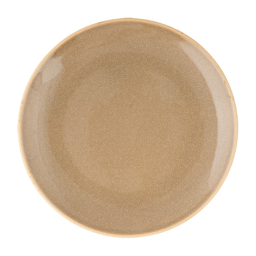 PLATE ROUND RIMLESS-18CM-REACTIVE BURNT SIENNA-AHC-A