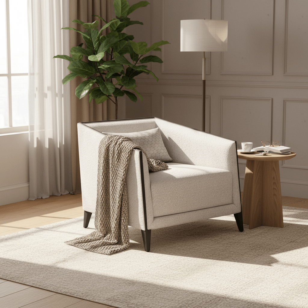 Prestige Cream 1 Seater Chair