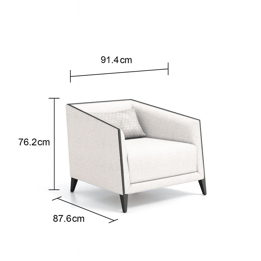 Prestige Cream 1 Seater Chair