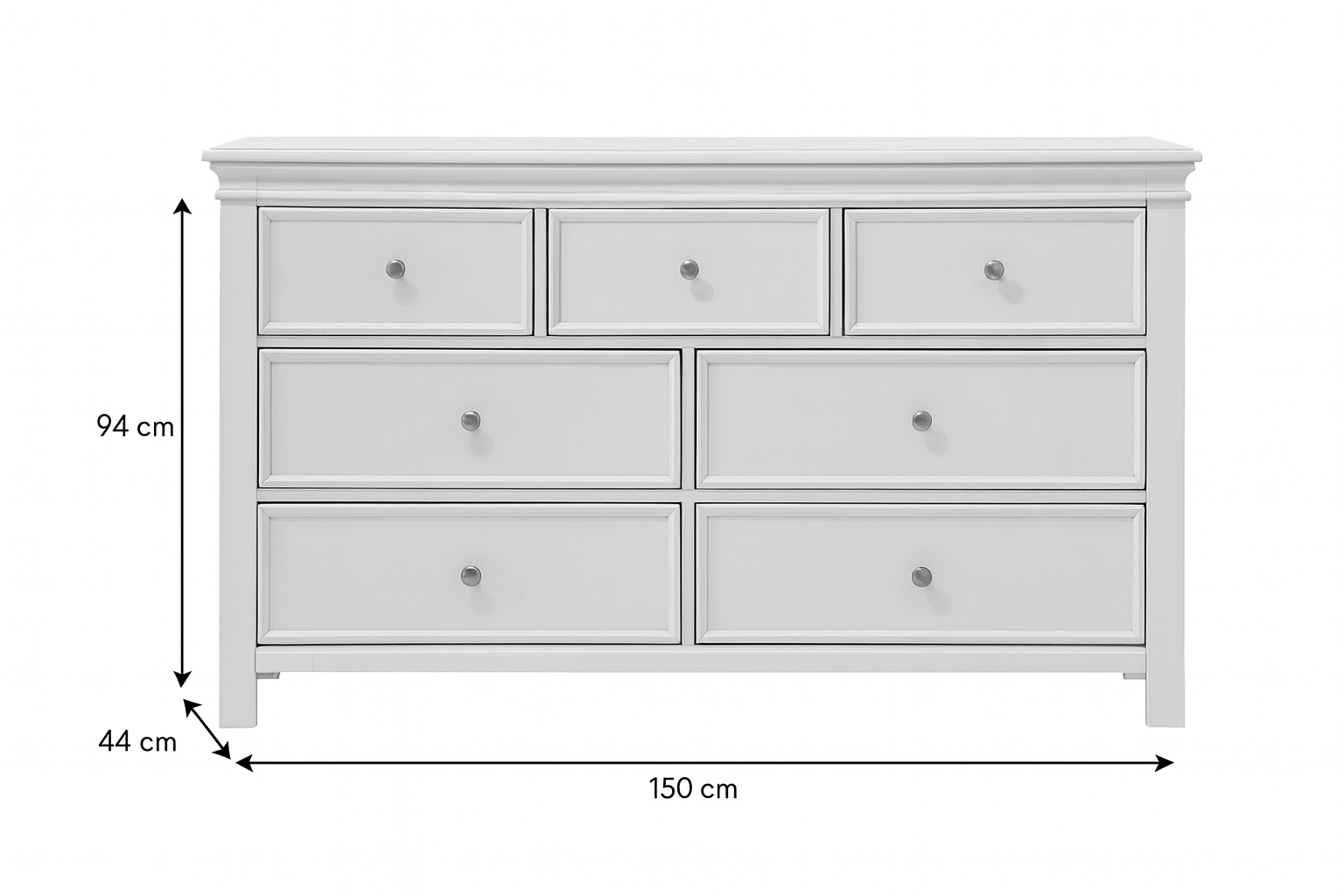 Provence White Wood Dresser