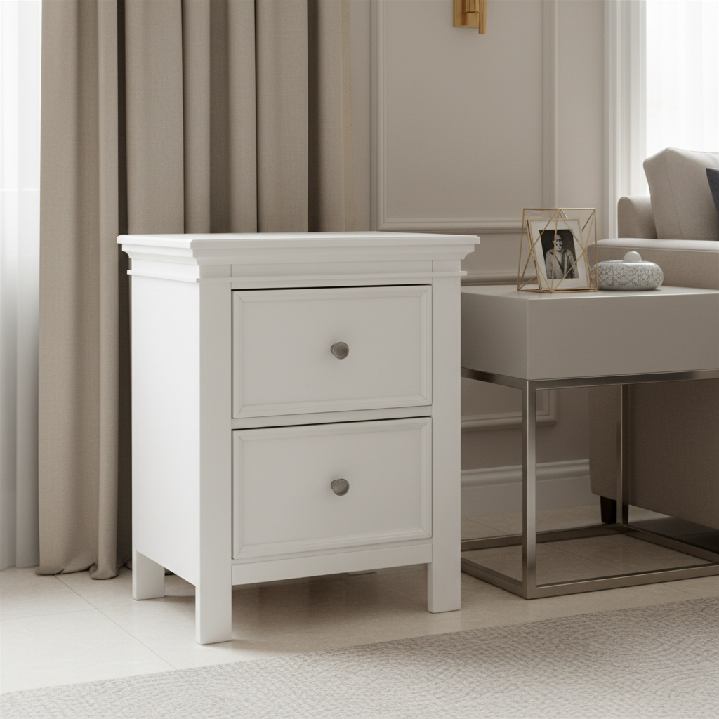 Provence White Wood Night Stand