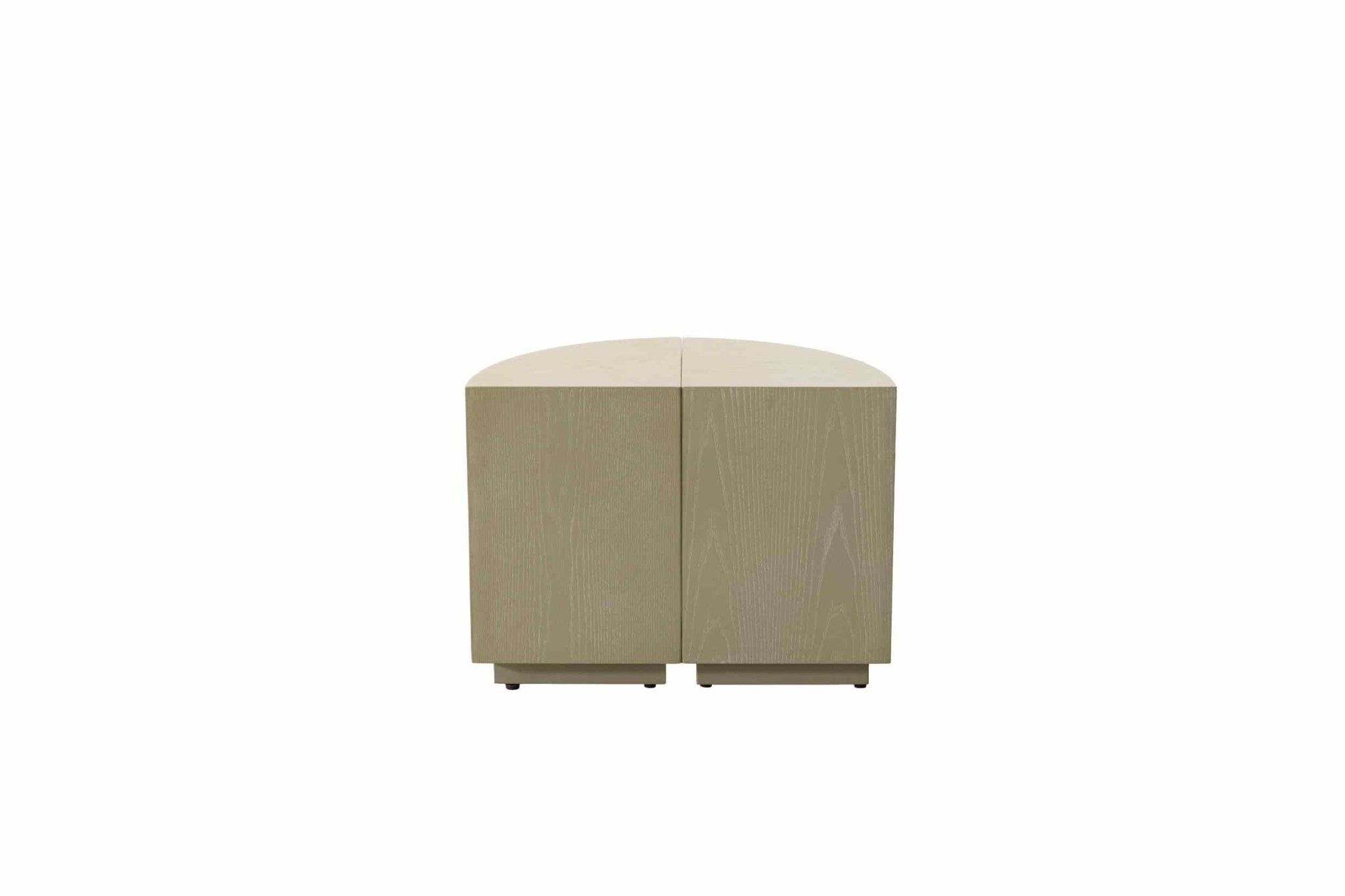 Raghad&Aseel Modular Wooden 1/4 Sector Ottoman