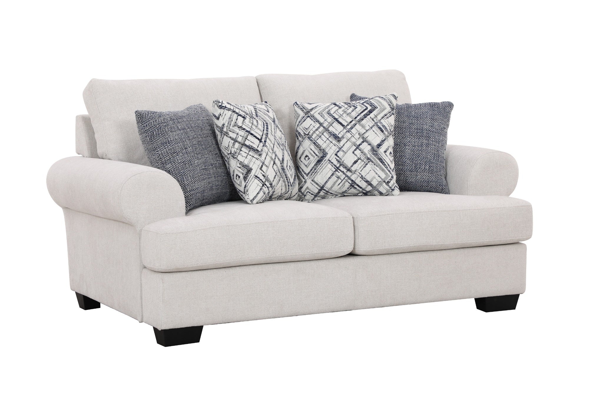 Elegant Off-White Loveseat (176cm)
