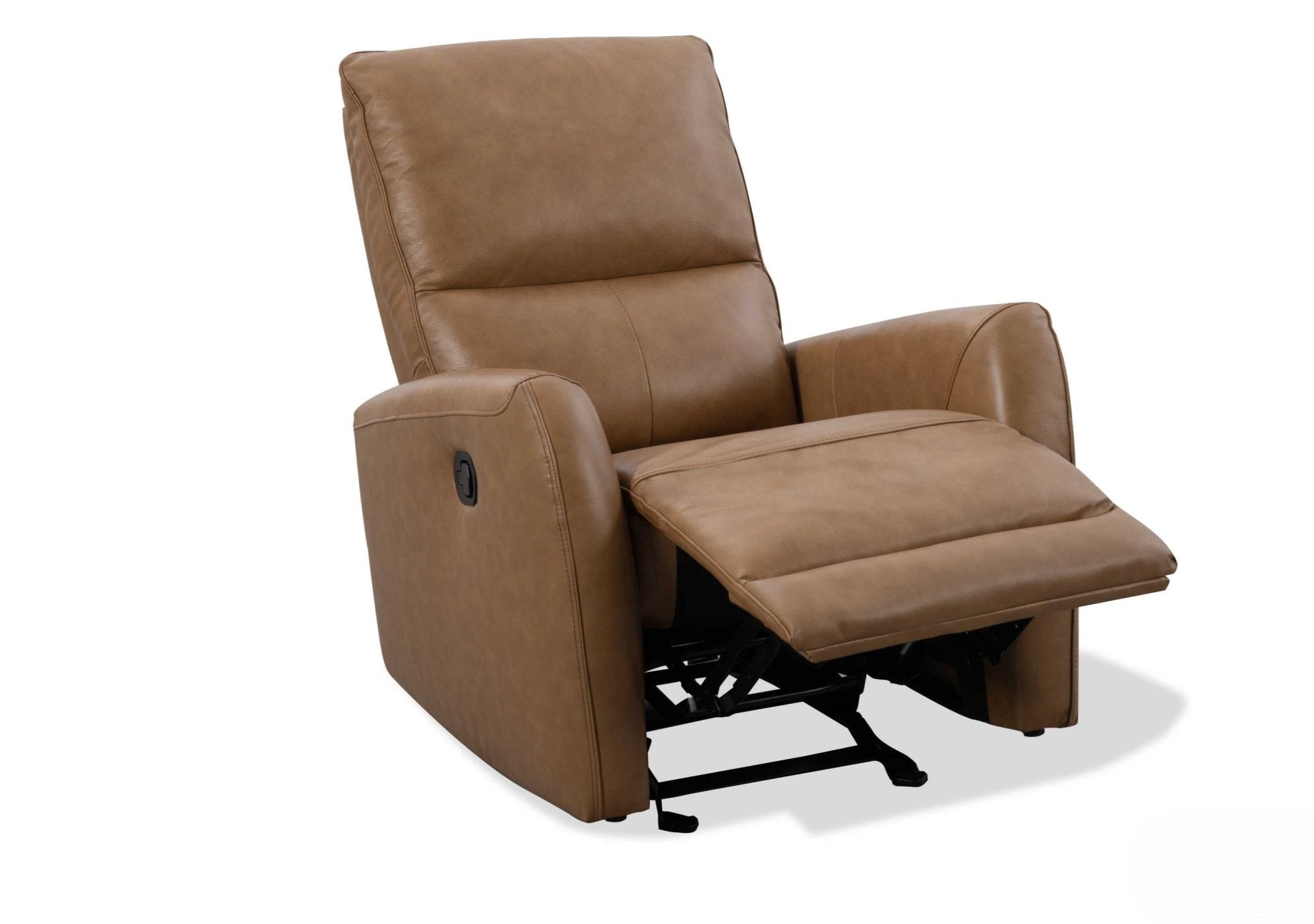 Roots Comfort Brown Leather Manual Recliner