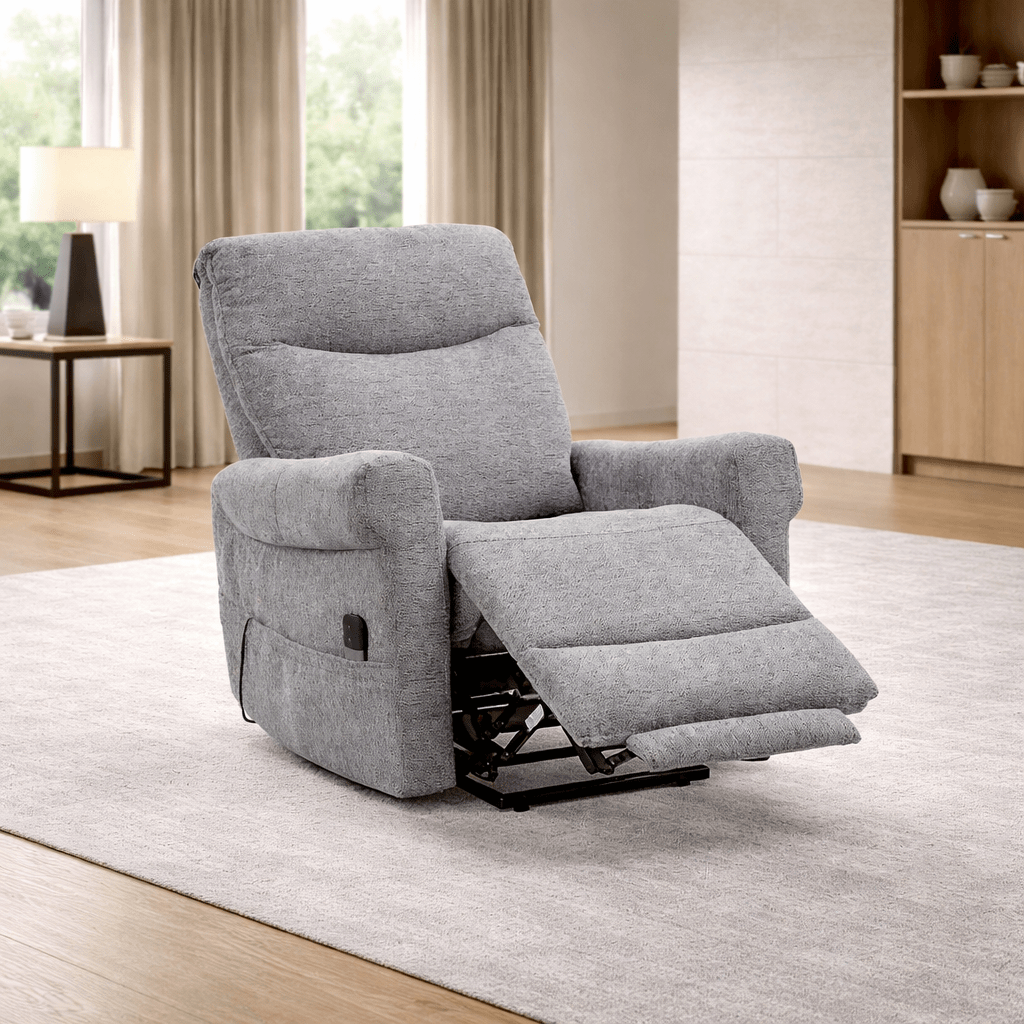 Roots Comfort Grey Manual Recliner Lift